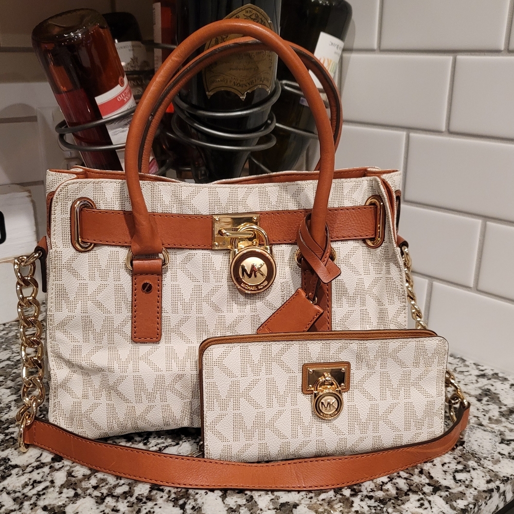 Michael Kors Logo Satchel Wallet Sold Separately